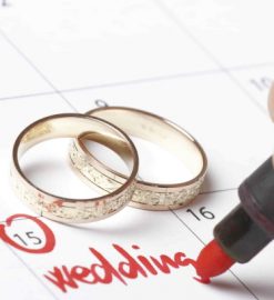What are the first steps for planning a wedding?